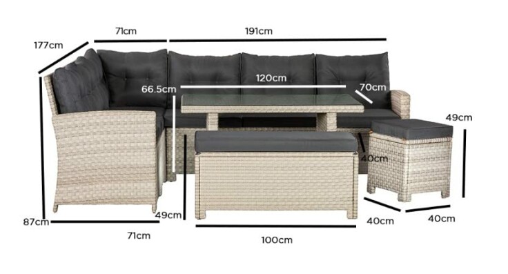 Image of a person assembling the Barcelona Luxury Rattan Garden Set.